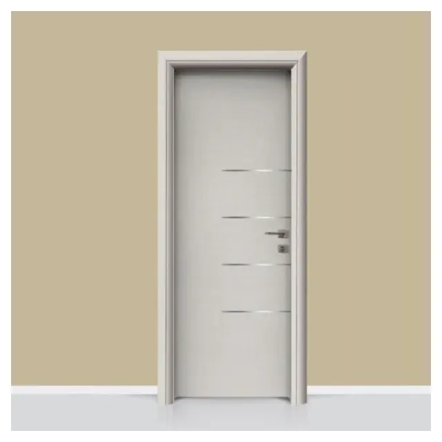 Πόρτα εσωτερική laminate με inox στοιχεία σχέδιο 209
