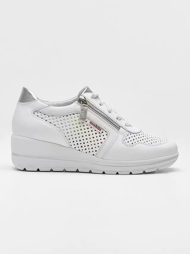 Mephisto Sneakers Γυναικείο δέρμα Άσπρο MEP/ABBY PERF WHITE 3