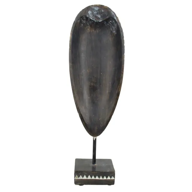 Διακοσμητικό Μάσκα Καφέ Polyresin 13x7.5x32.5cm 2