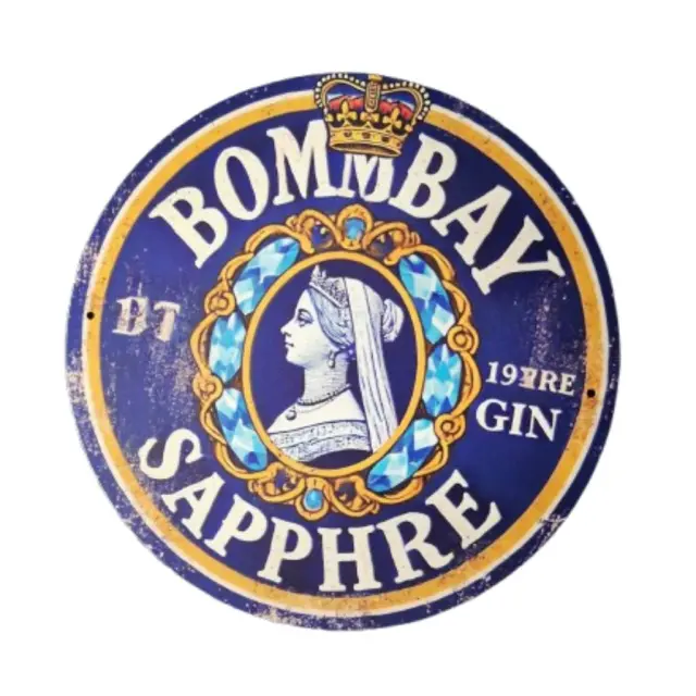 Μεταλλική Πινακίδα Στρογγυλή Bombay 20cm