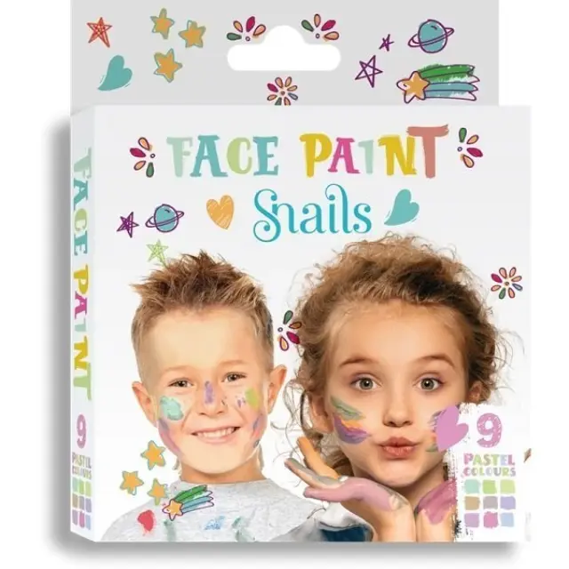 Snails Face Paint Βαφές Προσώπου σε 9 Παστέλ Χρώματα