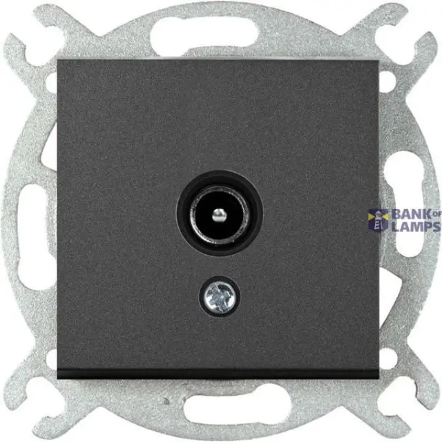 Novella-Trenda Black TV Socket Terminated