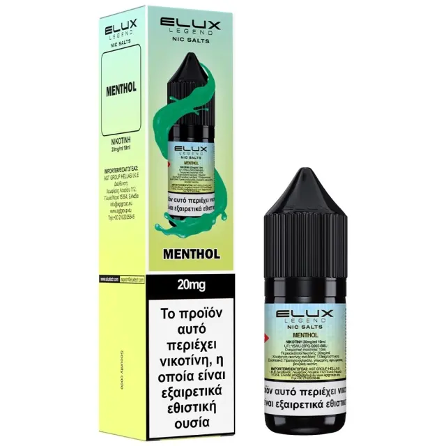 Elux Menthol Ice 10ml 20mg Nic Salts