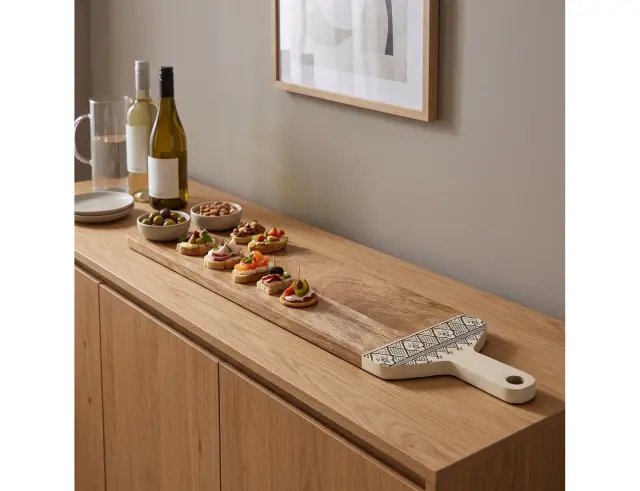 Δίσκος Σερβιρίσματος Home Deco Factory από Ξύλο Mango, με διαστάσεις 100x20x1.5cm KA0712