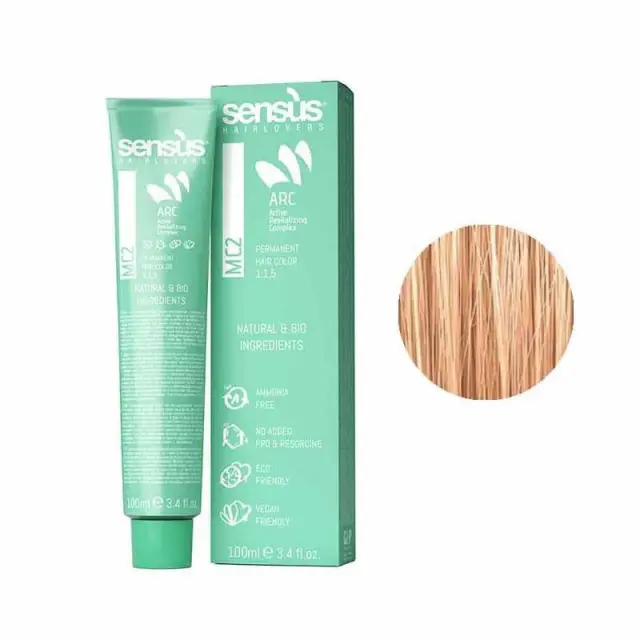 Sensus MC2 Permanent Hair Color 9.43 Golden Copper Very Light Blonde 100ml - (χωρίς αμμωνία χάλκινο πολύ ανοιχτό ξανθό ντορέ)