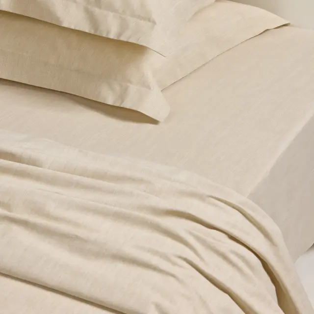 Σεντόνι Ημίδιπλο 120x200+35 Casual Prints Das Home Με Λάστιχο70% Βαμβάκι-30% Πολυέστερ- 5446 Beige 2