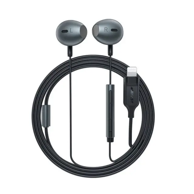 Acefast L1 In-Ear with Lightning Connector Microphone & Remote Control 1.2m Black