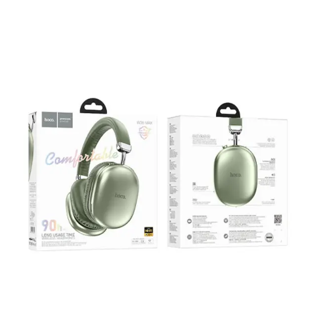 Wireless Ακουστικά Stereo Hoco W35 Max Joy V5.3 800mAh με υποδοχή Micro SD και AUX Πράσινα 3