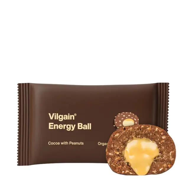 Vilgain Bio Energy Ball Cocoa with Peanuts, 30 g