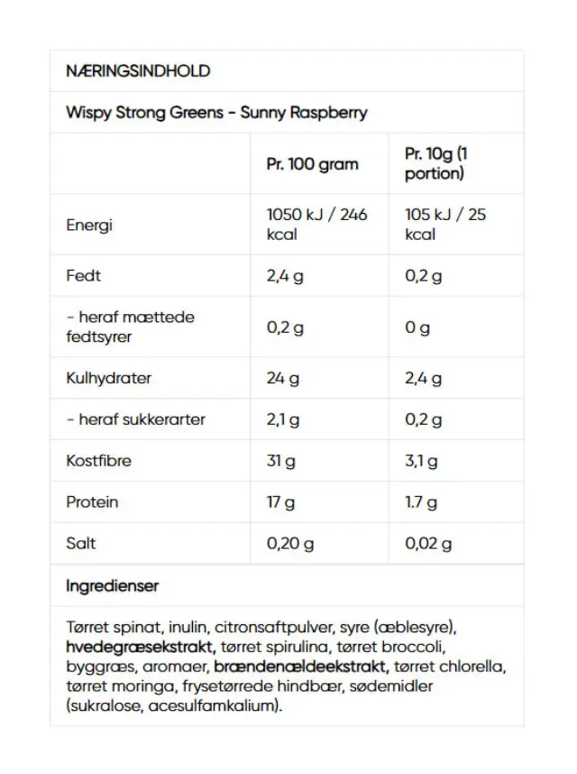 Wispy Strong Greens Sunny Raspberry, 300 g 2