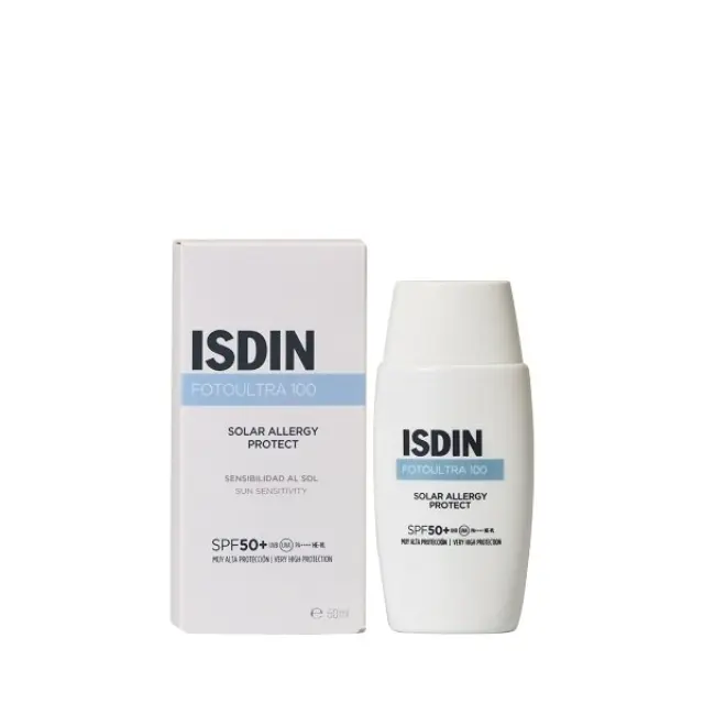 Isdin Fotoultra 100 Solar Allergy Protect SPF50+ Αντηλιακό Προσώπου Κατάλληλο για Δέρματα με Ευαισθησία στον Ήλιο, 50ml