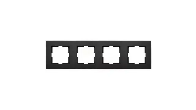 Novella Accessory Black Four Gang Frame