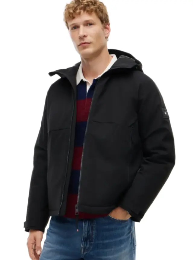 Tommy Hilfiger ανδρικό αδιάβροχο μπουφάν με κουκούλα MW0MW44978-1