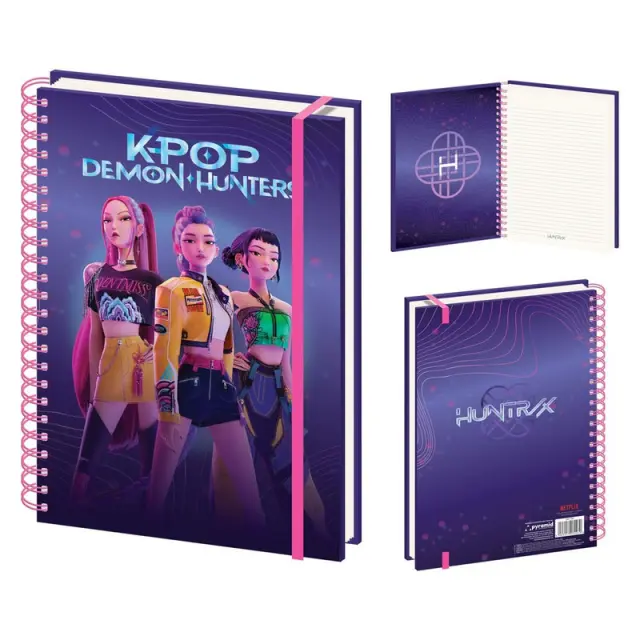 Σημειωματάριο K-POP DEMON HUNTERS - Huntrix - A4 Wiro Notebook SR2511460