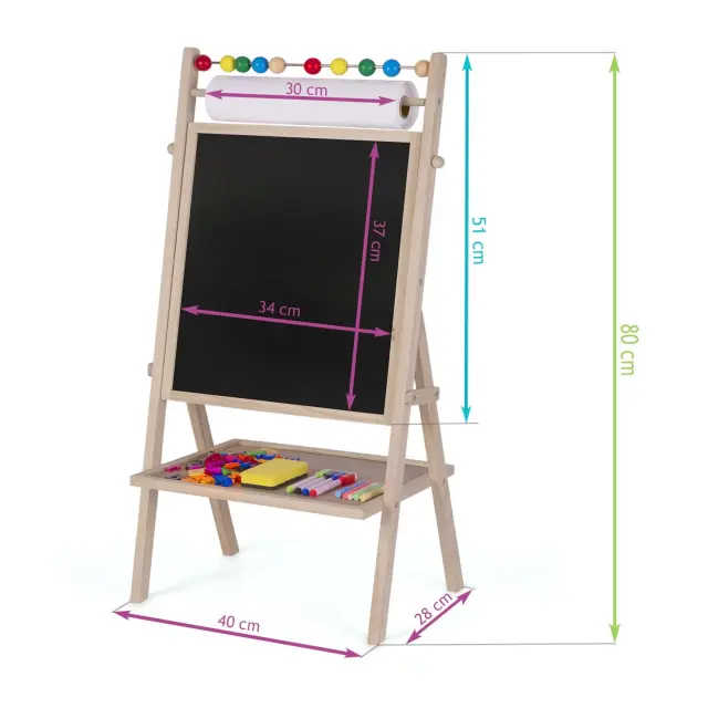 Ricokids Μαυροπίνακας επιδαπέδιος - Πίνακας μαρκαδόρου 3
