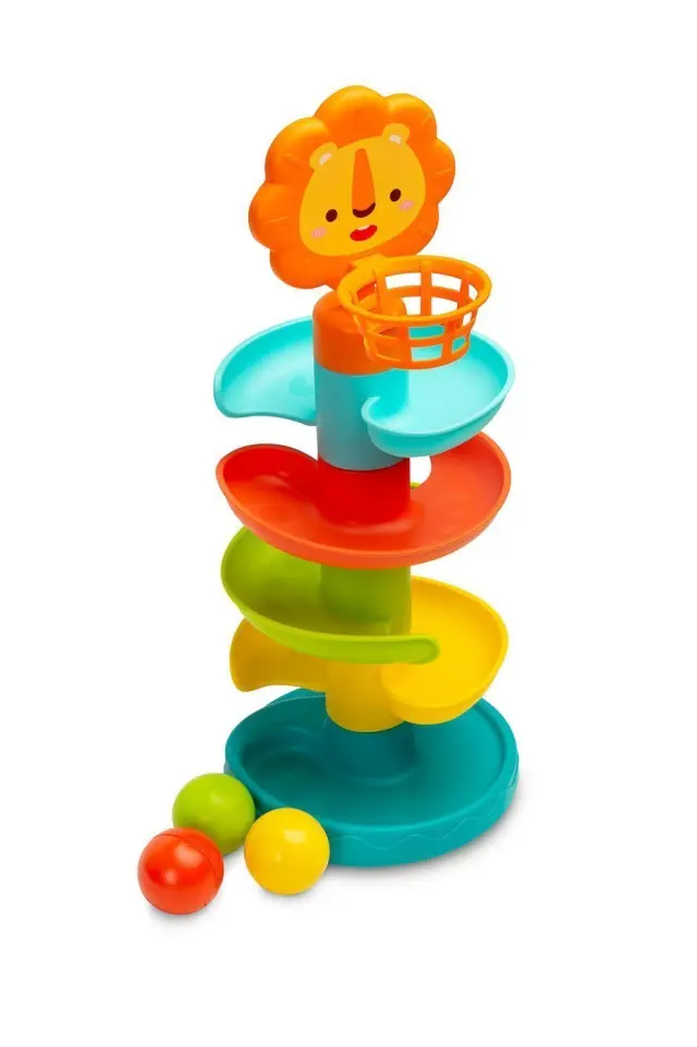 TOYZ Βρεφικό Παιχνίδι Πύργος με Μπάλες και Καλάθι Μπάσκετ Λιοντάρι