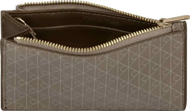Calvin Klein Γυναικεία Μικρή Θήκη Καρτών Emblem AOP Desert Taupe 2