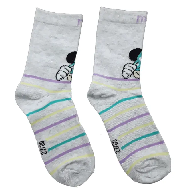 Παιδικές Κάλτσες Minnie Mint Grey Melange 7120043 - 23-26 2