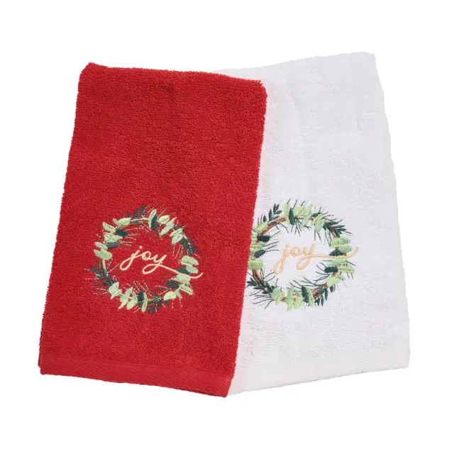 Πετσέτες Κουζίνας Σετ 2Τεμ 30x50 Christmas Das Home 0906 Red-White 100% βαμβακερό