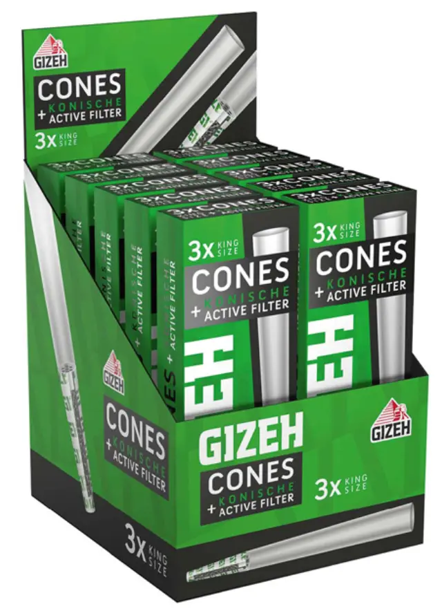 Gizeh Cone Κώνος με Φίλτρο Ενεργού Ανθρακα - King Size 3τεμ. 2