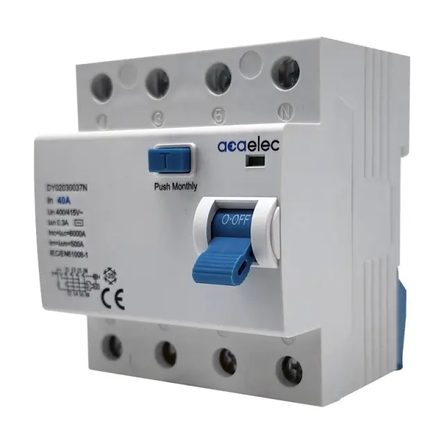 RCCB 4X40A 300mA 4M AC-Type / DY02030037N