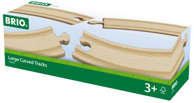 BRIO - Large Curved Tracks 33342 - Toys