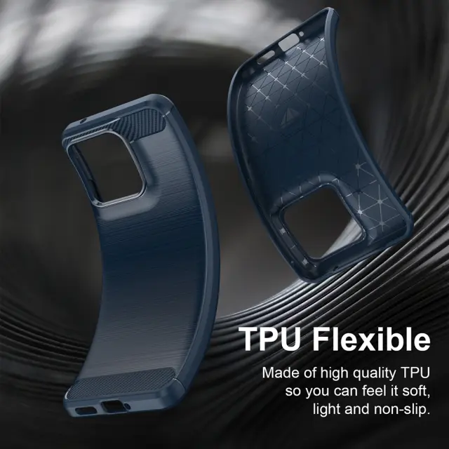 Techsuit® Carbon Θήκη για Motorola Edge 70 Fusion- Blue 2