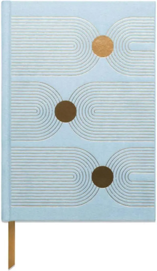 Hard Cover Blue Suede Journal Rosebud Books (Designworks)