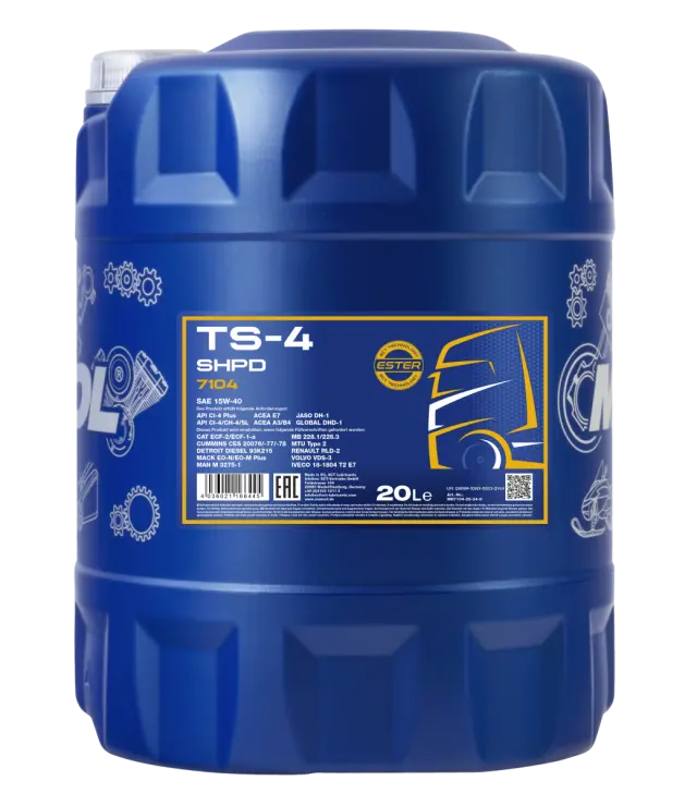 Mannol TS-4 SHPD Extra Λάδι Αυτοκινήτου 15W-40 20lt
