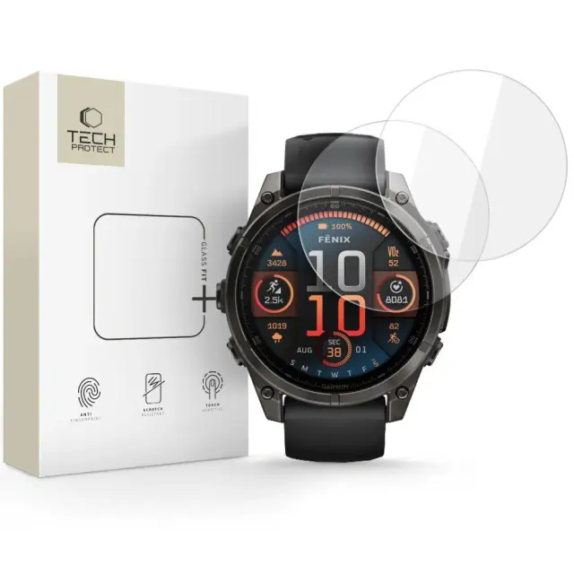 Tech-Protect® Glass Fit+ Tempered Glass για Garmin Fenix 8/8 Pro (47mm) (2pcs) 3