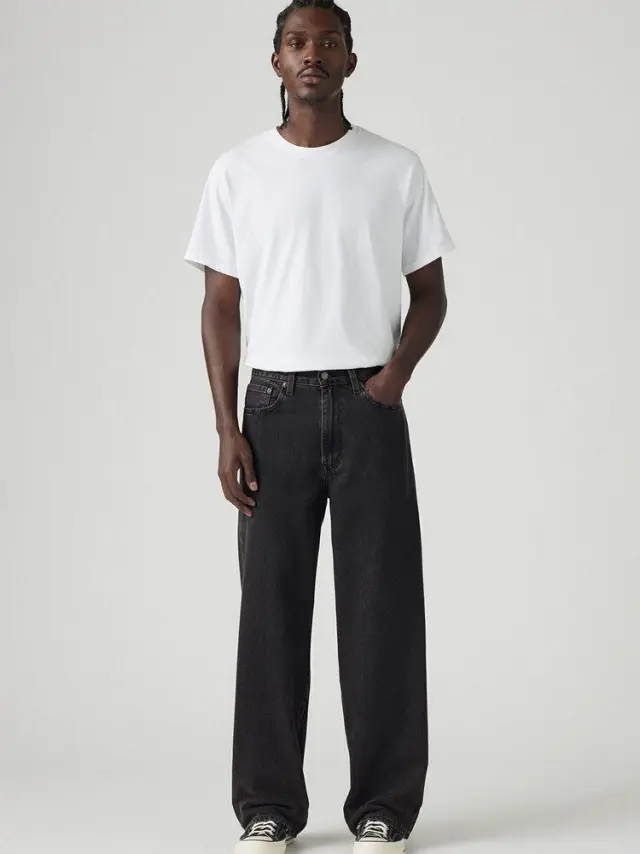 Levi's 578 Baggy Jeans 8AM In Charlotte Black Black - 32/32 2