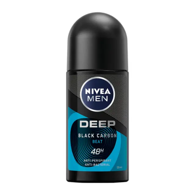 Nivea Men Deep Black Carbon Beat Roll-On Ανδρικό 50ml