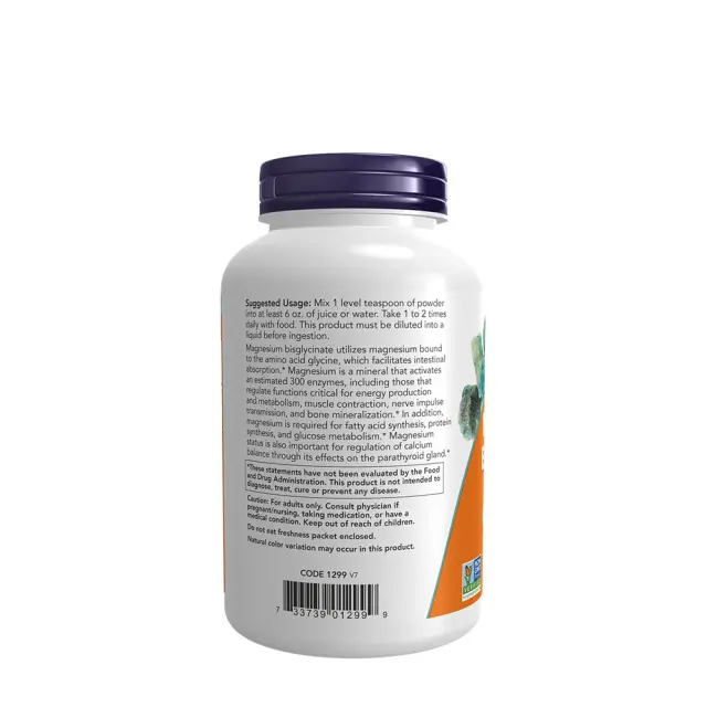 Now Foods Magnesium Bisglycinate Powder 3