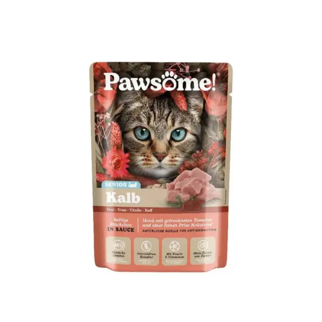Pawsome Senior Μοσχαράκι 85gr