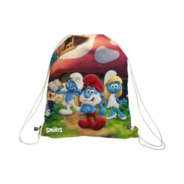 Nerthus Backpack / Παιδική Τσάντα με Κορδόνια: Smurfs!