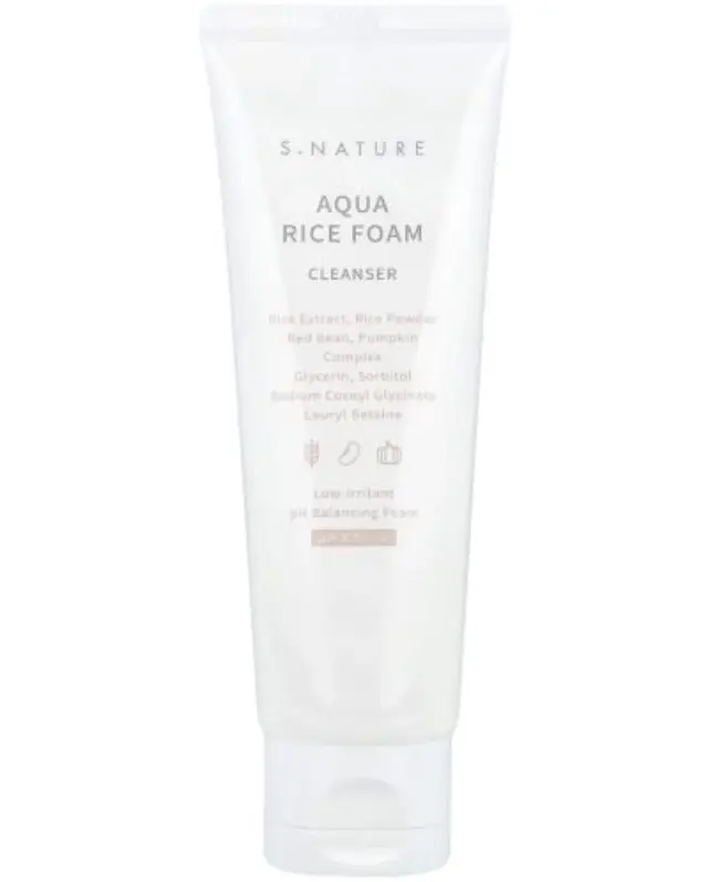 S.Nature Aqua Rice Foam, Αφρός καθαρισμού προσώπου 80 ml