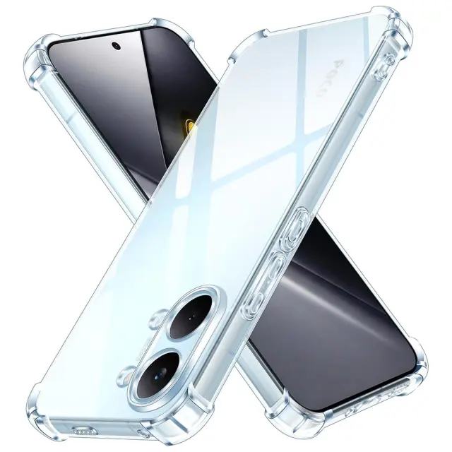 Techsuit - Shockproof Clear Silicone - Xiaomi Poco X8 Pro Max - Clear