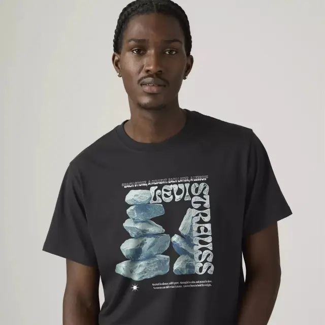 Ss Relaxed Fit Tee Blacks JET BLACK 2