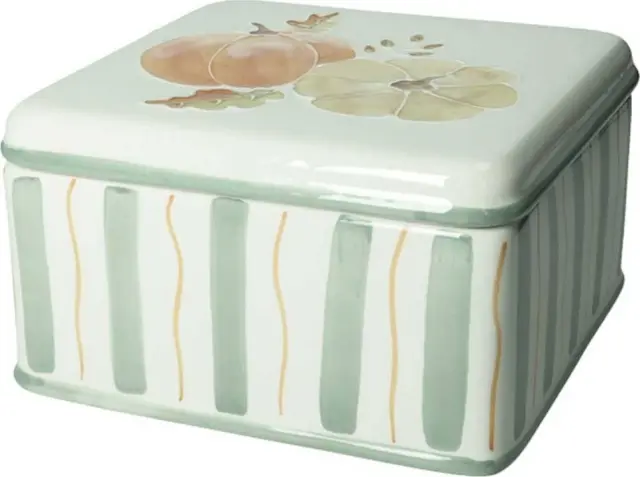 Le Zucche Ceramic Square Box Κουτί Τετράγωνο Κεραμικό 17.5x17.5cm