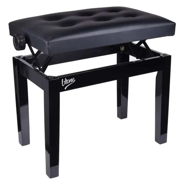 V-TONE BENCH 1 BK seat for grand piano upright piano BLACK 2