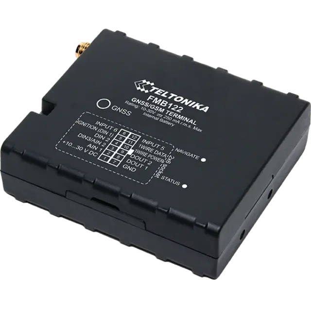 Teltonika GPS Tracker FMB122 - 2G συσκευή εντοπισμού με εξωτερικές κεραία Gps & bluetooth 2 Sim -2 Digital Inputs & 1 Analog Inpu