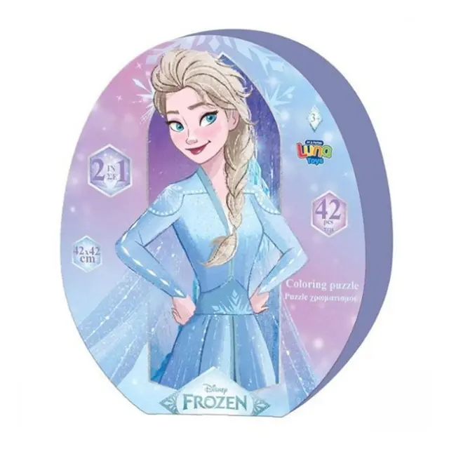 Luna Puzzle Χρωματισμού 2 Όψεων Frozen 42 τεμ. (000565652)