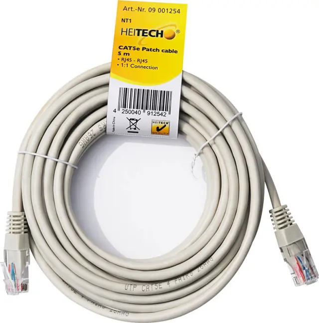 Heitech 09001254 Καλωδιο Δικτυου 5M