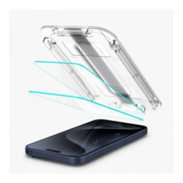 Tempered Glass Full Face Spigen Glas.tR EZ-FIT Apple iPhone 15 Pro (2 τεμ.) N63726 3