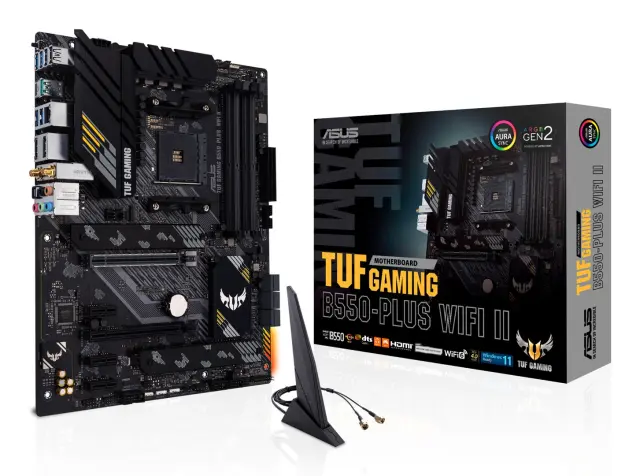 ASUS TUF GAMING B550-PLUS WIFI II AMD B550 Socket AM4 ATX (90MB19U0-M0EAY0) (ASU90MB19U0-M0EAY0)