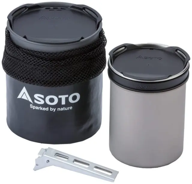 Φορητό Μαγειρικό Σετ Τιτανίου Thermostack Titanium Cook Set Combo Soto - SOD-521 2