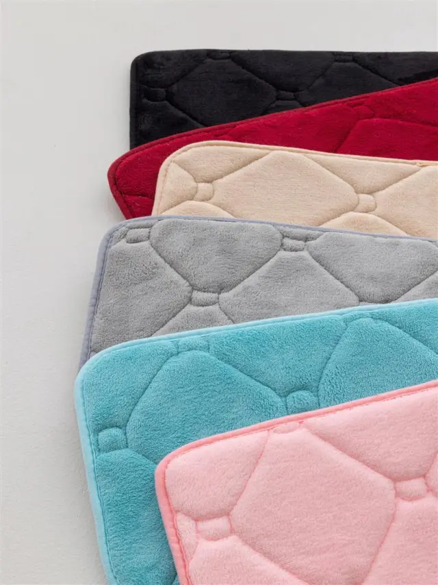Ταπέτο memory silver 50x80 fleece με αφρό 50x80cm Palamaiki 9-560874-001