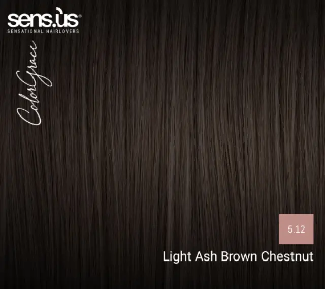 Sensus Color Grace M3K 5.12 Light Ash Brown Chestnut 100ml - (μόνιμη βαφή φωτεινό καστανό σαντρέ) 2