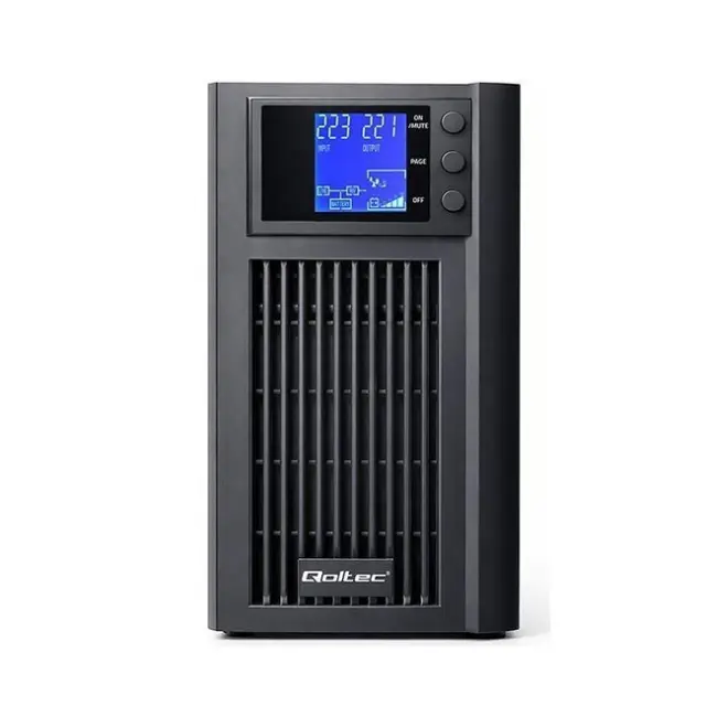 Qoltec UPS Pure Sine Wave 3000VA 2400W AVR LCD Black (52642)