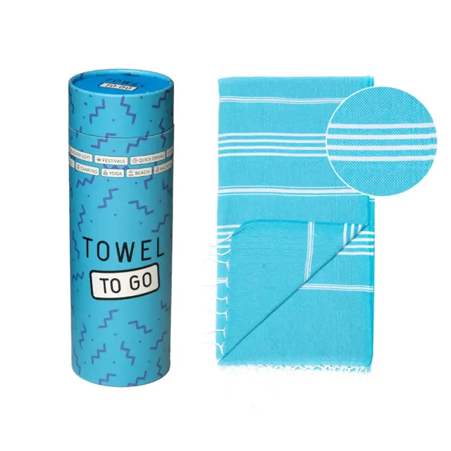 Towel To Go Capri Πετσέτα Θάλασσας - Hammam Turquoise